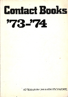 1973.4 FEHLT Contact Books 1973